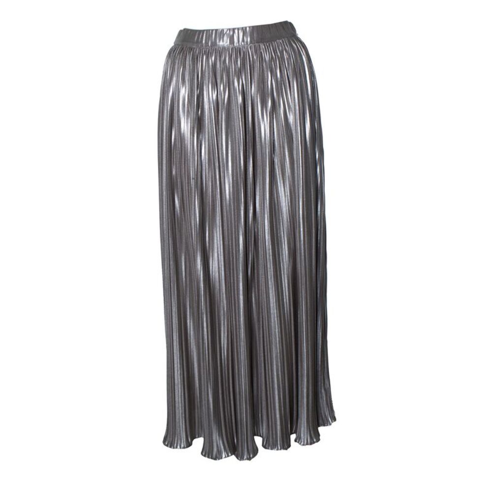 Saloni, metallic pleated skirt